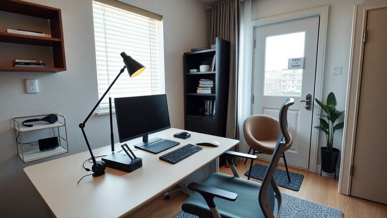 remote home office setup