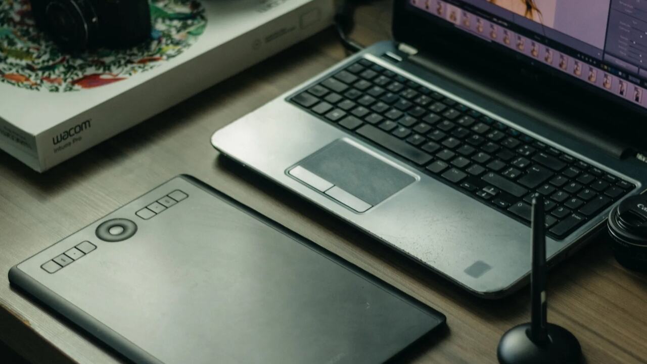 Designer working at a desk